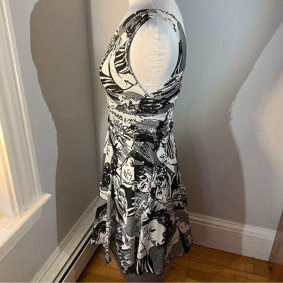 Just in Time USA Pop Art Lichtenstein Skater Dress, S/P. So cool! - Picture 11 of 16